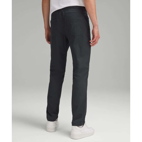 Lululemon ABC Classic-Fit Pant 34" *Warpstreme Obsidian Dark Gray Size 40 - Picture 2 of 9